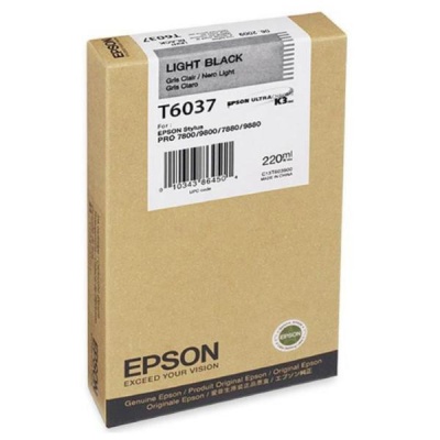 Epson C13T603700 světle čierna (light black) originálna cartridge