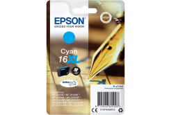 Epson originálna cartridge C13T16324012, T163240, 16XL, cyan, 6.5ml, Epson WorkForce WF-2540WF, WF-2530WF, WF-2520NF, WF-2010