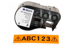 Brady M4C-1000-595-OR-BK / 170835, 25.40 mm x 7.62 m, Vinyl, čierna tlač / oranžový podklad
