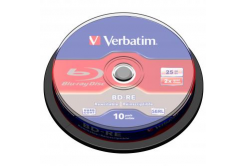 Verbatim BD-RE, Single Layer ScratchGuard Plus, 25GB, cake box, 43694, 2x, 10-pack, pro archivaci dat