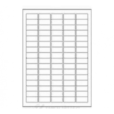Samolepiace etikety 35,6 x 16,9 mm, 80 etikiet, A4, 100 listov
