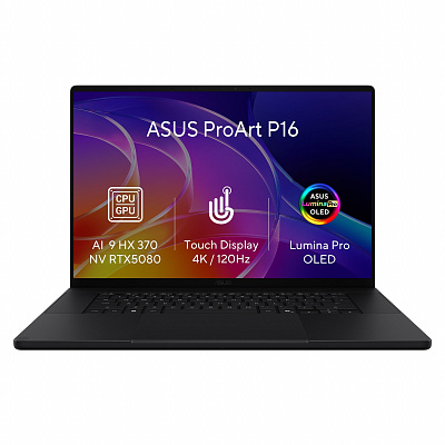 ASUS ProArt P16/H7606WW-OLED076XZ/AI9-HX370/16"/4K/T/64GB/1TB/RTX 5080/W11P/Black/2R