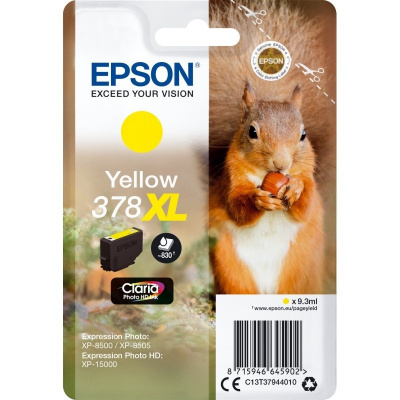 Epson 378XL T37944010 žltá (yellow) originálna cartridge