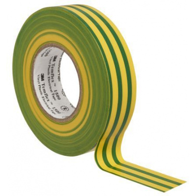 3M Temflex 1500 Elektroizolačná páska, 19 mm x 20 m, zeleno-žltý
