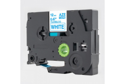 Kompatibilná páska s Brother TZ-FX233 / TZe-FX233, 12mm x 8m, flexi, modra tlač / biely podklad