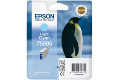 Epson T55954010 svetle azúrová (light cyan) originálna cartridge