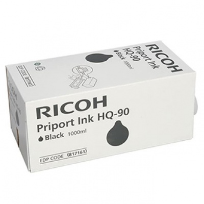 Ricoh originálna cartridge HQ90, čierna, 1000mlml, 817161, 6ks, Ricoh cena za kus