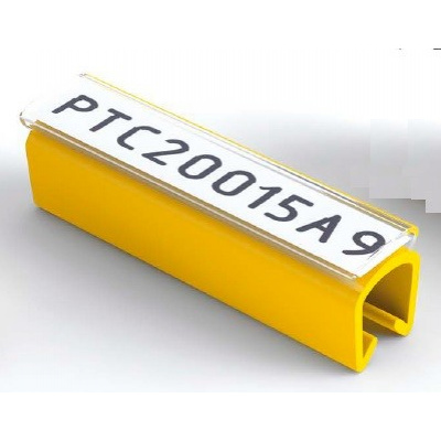 Partex PTC30021A4, žltý, 200ks, (4-5mm), PTC nacvakávací pouzdro na štítky