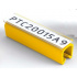Partex PTC30021A4, žltý, 200ks, (4-5mm), PTC nacvakávací pouzdro na štítky