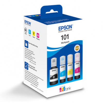 Epson originální ink C13T03V64A, 101, T03V64A, CMYK, Epson EcoTank L6160,L6170,L6190,L4150,L4160