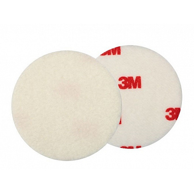 3M Finesse-it™ Leštiaci kotúč, plstený, biely, priemer 125 mm (09358)