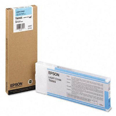 Epson T606500 svetlo azúrová (light cyan) originálna cartridge