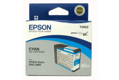 Epson T5802 azúrová (cyan) originálna cartridge