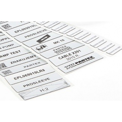 Partex EPL080060LR4C 80x60mm, žltá, 500ks, EPL panelový štítek