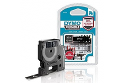 Dymo D1 1978365, 12mm x 3m, biely tlač / čierny podklad, originálna cartridge