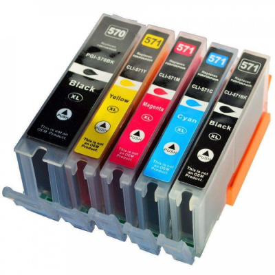 Canon CLI-571 Bk, C,M,Y + PGI-570Bk multipack kompatibilna cartridge
