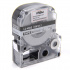 Epson LK-4SBM, SM12X, C53S654019, 12mm x 9m, čierna tlač / matný strieborný podklad, kompatibilná páska