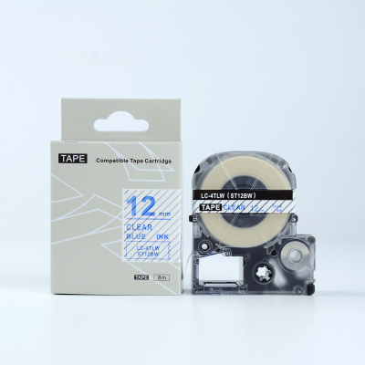 Epson LK-4TLN, ST12BW, 12mm x 9m, modrá tlač / priehľadný podklad, kompatibilná páska