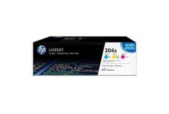 HP 304A CF372AM, azúrová/purpurová/žltá (cyan/magenta/yellow) originálny toner