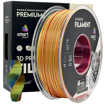 Smart Print FG-S113-E1, 3D filament, PLA Silk, 1,75mm, 1000g, Tri Color, Viacfarebný (Sunset horizon)