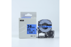 Epson LTS36BW, 36mm x 5m, modrý tisk / bílý podklad, kompatibilní páska