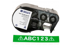 Brady M4C-750-595-GN-WT / 170827, 19.05 mm x 7.62 m, Vinyl, biela tlač / zelený podklad
