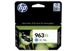 HP originálna cartridge 3JA27AE#301, HP 963, cyan, blistr, 1600 str., 22.92ml, high capacity, HP Officejet Pro 9010, 9012, 9014, 9015, 90