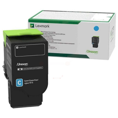 Lexmark 78C0U20 azúrový (cyan) originálny toner