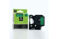 Dymo D1 45019, S0720590, 12mm x 7m čierna tlač / zelený podklad, originálna páska