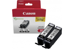 Canon PGI-570XL 0318C010 čierna (black) sada originálne cartridge, 2ks