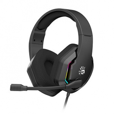 A4Tech Bloody G260 G260-BK, sluchátka s mikrofonem, ovládání hlasitosti, černá, herní sluchátka, USB