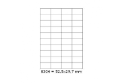 Samolepiace etikety 52,5 x 29,7 mm, 40 etikiet, A4, 100 listov