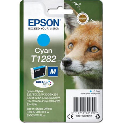 Epson T1282 C13T12824012 azúrová (cyan) originálna cartridge