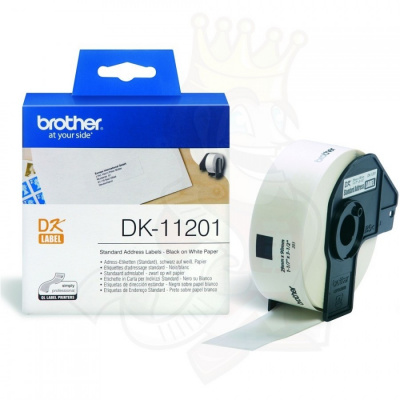 Brother DK-11201, 29mm x 90mm, papierová rola, 400 etiket