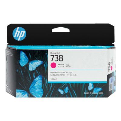 HP 738 498N6A purpurová (magenta) originálna cartridge