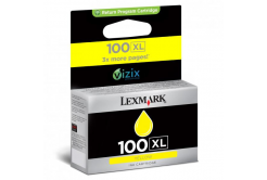 Lexmark originálna cartridge 14N1071E, #100XL, yellow, return, 600 str., S305, 405, 505, 605, PRO205, 705, 805, 905