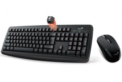 Genius Smart KM-8100, sada klávesnice s bezdrátovou optickou myší, AAA, US, klasická, 2.4 [Ghz], bezdrátová, černá