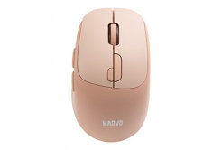 Myš bezdrátová, Marvo M809W, pastelově oranžová, optika, 1600DPI