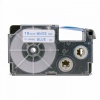 Kompatibilná páska s Casio XR-18WEB 18mm x 8m modrá tlač / biely podklad