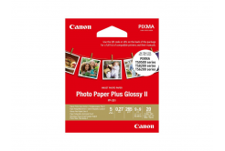 Canon Photo Paper Plus II, foto papír, lesklý, čtvercový, bílý, PIXMA TS9500, TS8200 a TS6200, 8.89x8.89cm, 3.5x3.5", 265 g/m2, 20