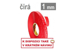 3M VHB™ 4910-F, tl. 1 mm, transparentní oboustranně velmi silně lepicí akrylová páska 12 mm x 33 m
