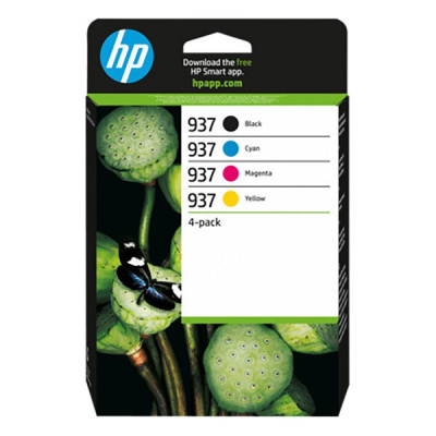 HP 937 6C400NE farebná (CMYK) sada originálne cartridge