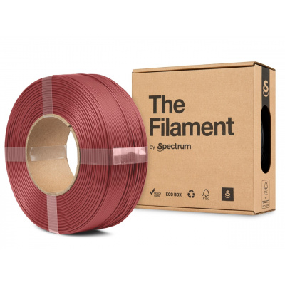 "The Filament" by Spectrum TF-24162, ReFill, PLA Matte, 1,75mm, 1000g, červený (October red)