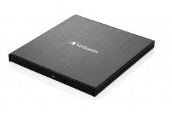 VERBATIM externá mechanika DVD-RW Rewriter USB-C, čierna + NERO