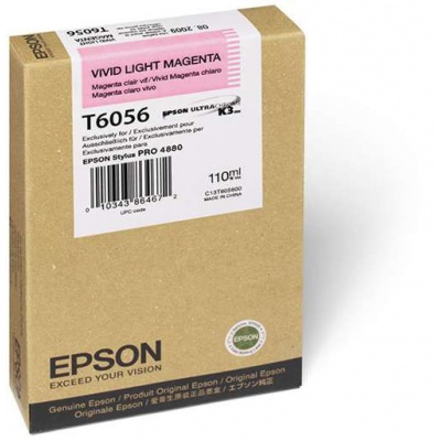 Epson T605600 svetle purpurová (light vivid magenta) originálna cartridge
