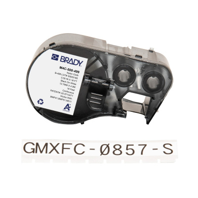 Brady M4C-500-499 / 170794, 12.70 mm x 4.88 m, Nylon, čierna tlač / biely podklad