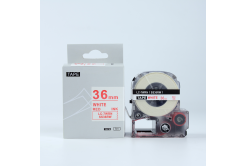 Epson LK-SS36RW, 36mm x 9m, červený tisk / bílý podklad, kompatibilní páska