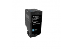 Lexmark 74C2HCE azúrový (cyan) originálny toner