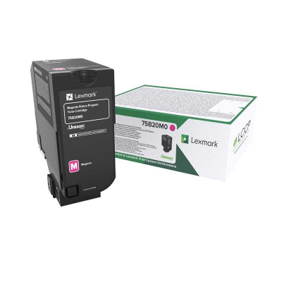 Lexmark 75B20M0 purpurový (magenta) originálny toner