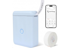 Niimbot D110-M Smart 1AA56301619, štítkovač, modrý + role etikiet